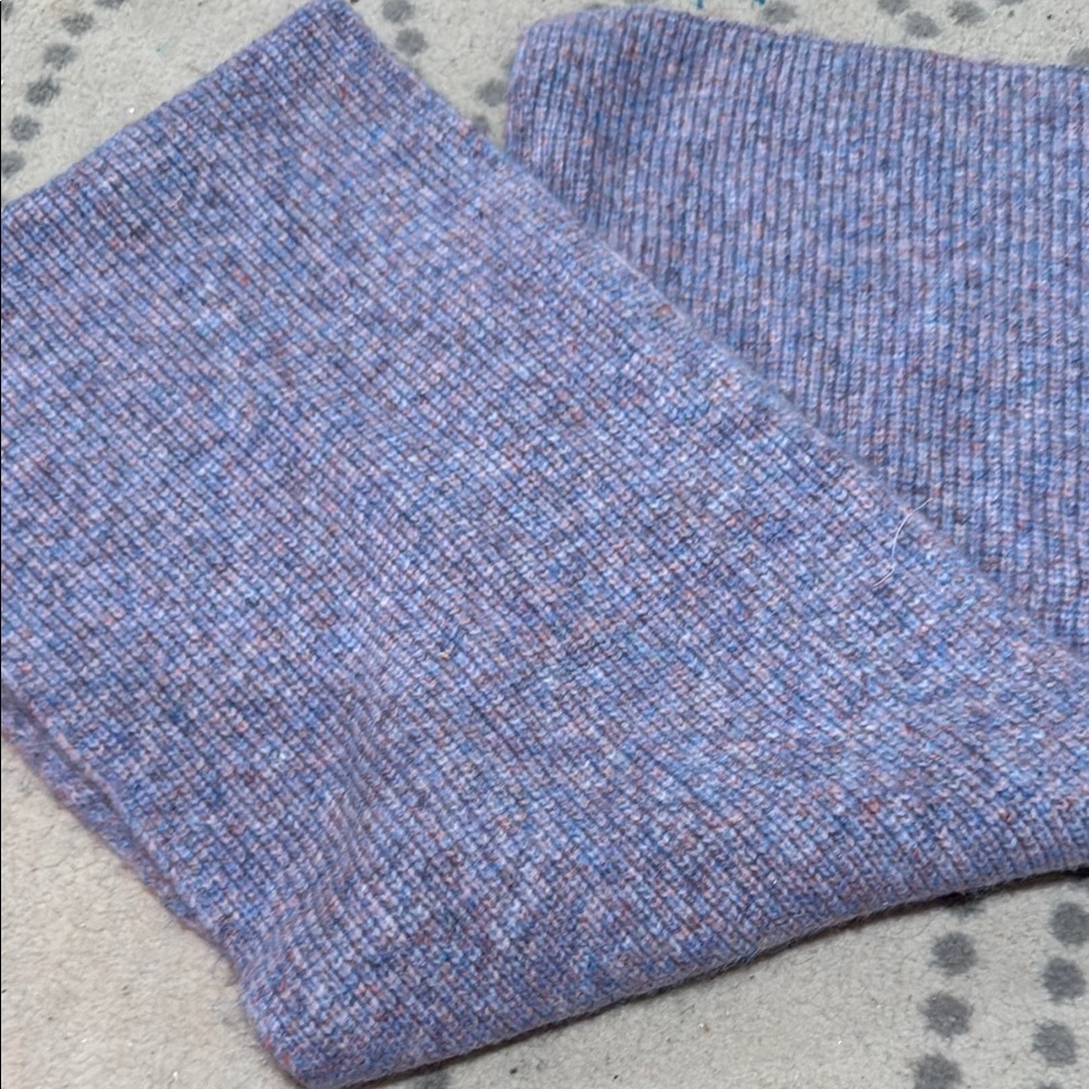 LOFT Knit Scarf in Lavender and Blush